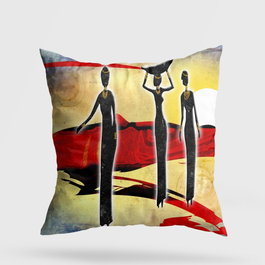 Aberto Design Cojín Multicolor 43 x 43 cm
